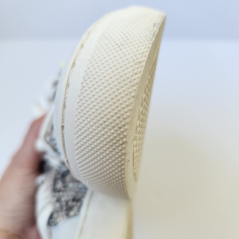 Steven New York By Steve Madden Neon Star Snakeskin Fabric Print Sneakers 8 M - Picture 10 of 16